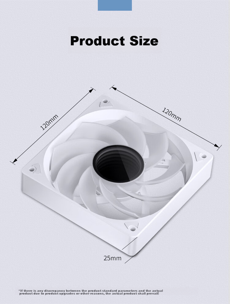 JONSBO SL-120WR Iridescent White Edition 12CM Case Fan (Reverse Blade Design/5V ARGB Motherboard Sync/4PIN PWM Male And Female Connectors for Series Connection) 18