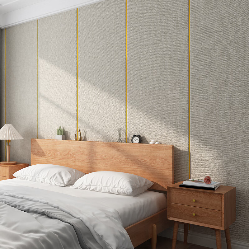 Ouma Self-Adhesive Thickened Soft Wall Sticker, Anti-Collision Background Wall, Seamless Whole House Wall Panel, Bedroom Living Room Pearl White