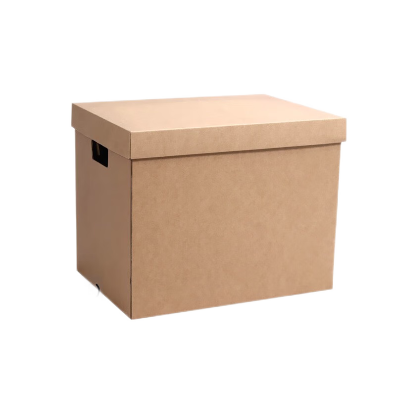 BIAZE Moving Office Cardboard Box with Lid And Handles, 39*28*34cm