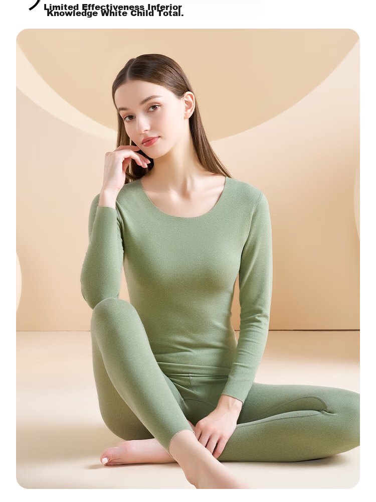 YUZHAOLIN Women's Thermal Underwear, Seamless Thin Style, Autumn And Winter Set, Autumn Top And Pants, Brushed Fleece, Slim Fit Base Layer Thermal Wear, German Velvet 12