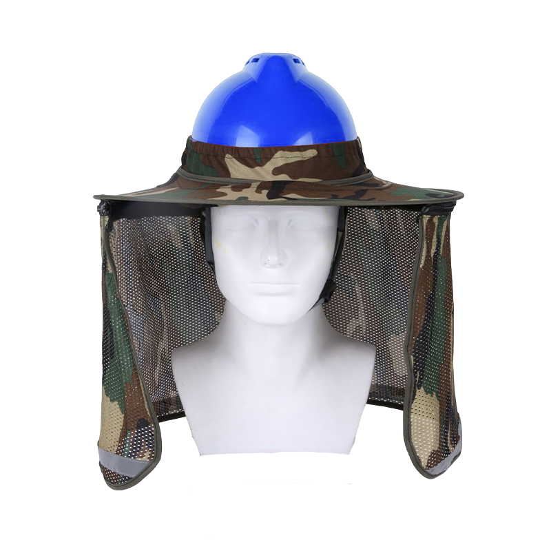 SHOUDUN Safety Helmet, Construction Site Sun Protection Hat with Wide Brim And Sun Visor, Breathable Summer Work Cap for Men, Protective Sunshade Hat, Jingcang