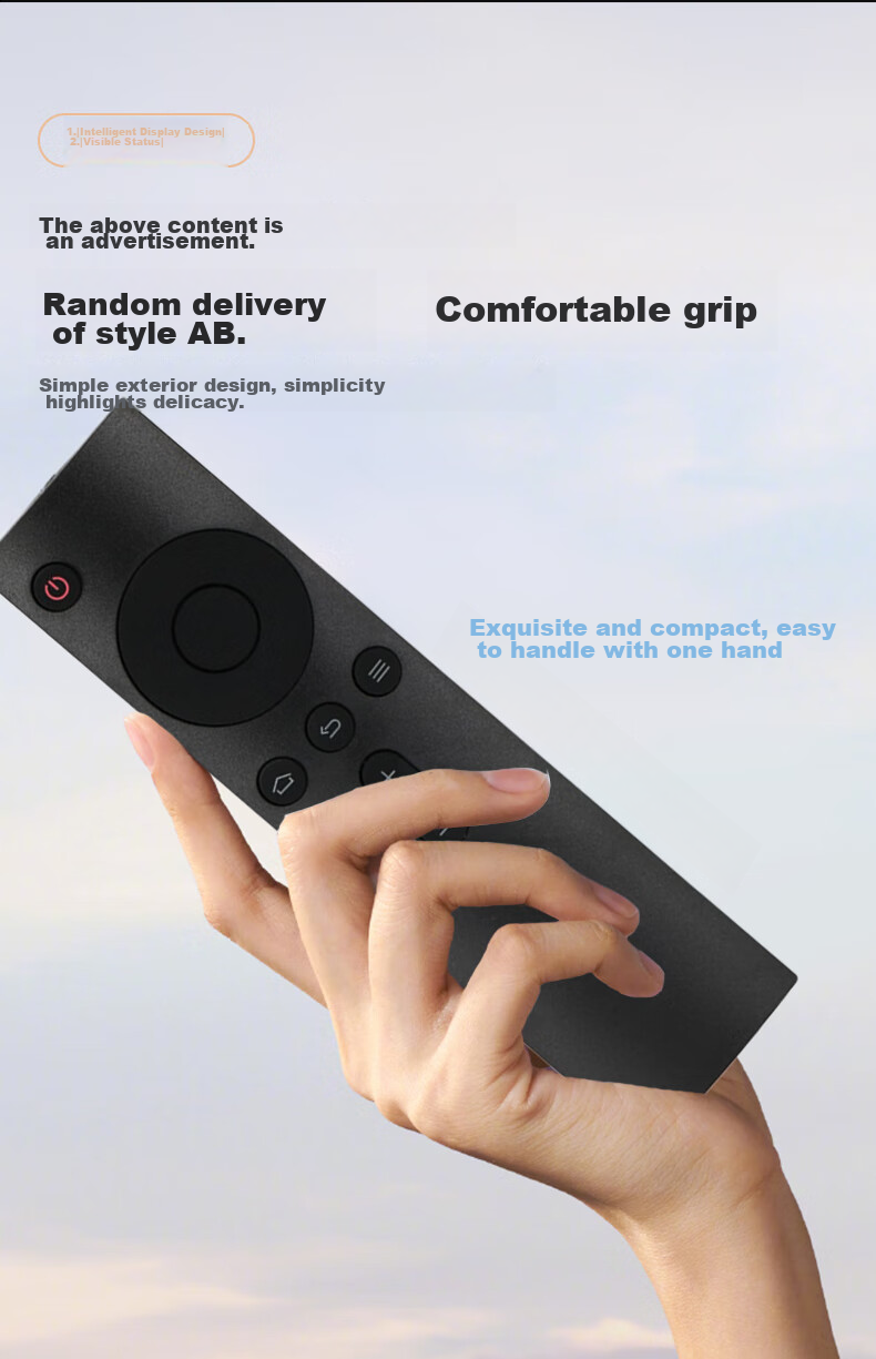 Beishi Compatible with Xiaomi Infrared Bluetooth TV Remote Control, Universal for 1/2s/3s Generation 4A Box, Infrared + Bluetooth Version, No Voice Functio 6