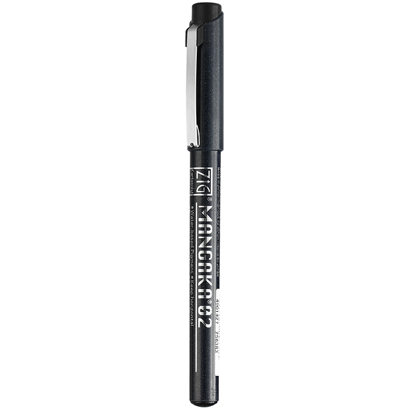 KURETAKE Imported Waterproof Alcohol-Resistant Fine Line Pen, Signature Pen, Drawing Pen, Ink Pen, Comic Design Art Exam Pen, Black 02 Needle Tip Pen CNM-02