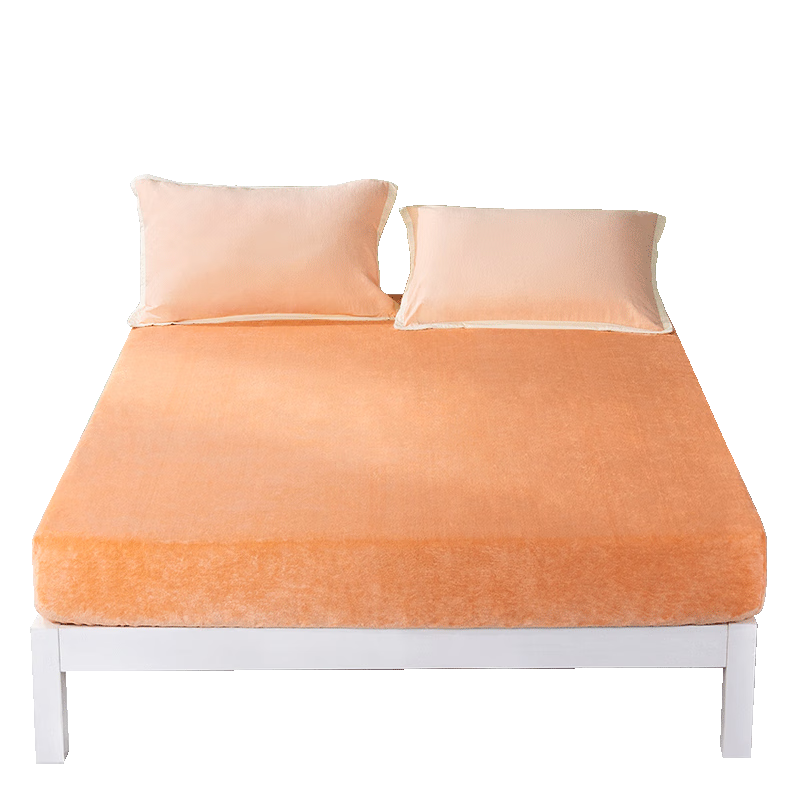 FUANNA Fleece Single Bed Sheet, Winter Plush Warm Bedding, Flannel Anti-Static Bed Cover, 180*200cm