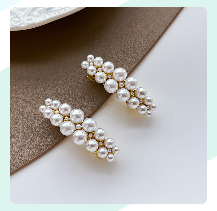 CHIMERA 2 Pieces Elegant Hair Clips, Spring Clips, Ponytail Clips, Half-Up Clips, Barrettes, Side Hair Accessories, Birthday Gift for Wome 16