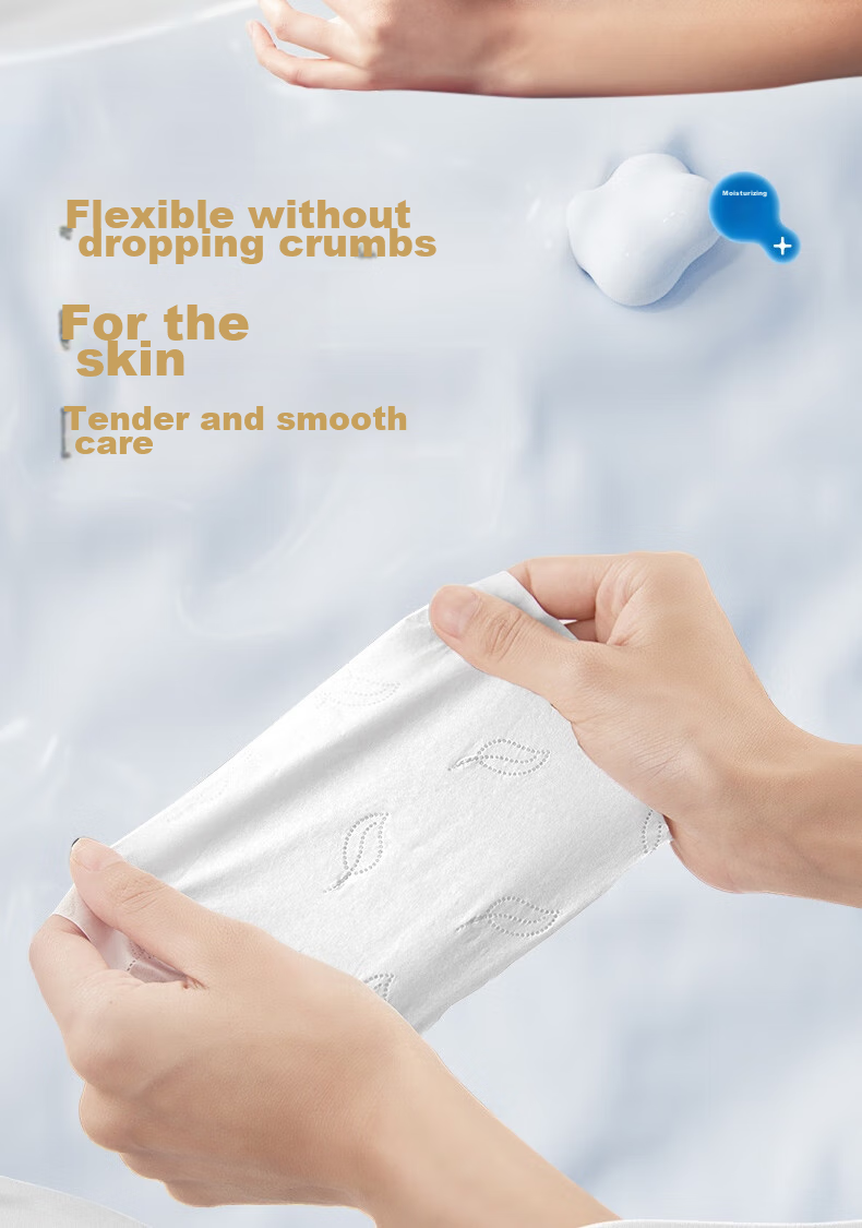 COROU Facial Tissues, 4-Ply 10 Sheets * 20 Packs, Extra Large And Thick, Cream Paper, Baby Soft Tissues, Portable, Cloud-Soft Wipes 8