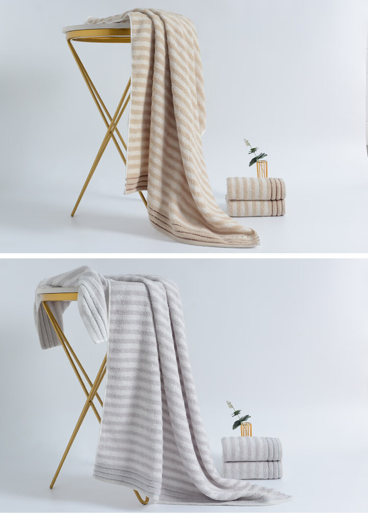 Grace High-End Slow Living Series Xinjiang Cotton Pure Cotton Antibacterial Towel And Bath Towel Gift Box Set of Six Pieces Double Set for Sports 4