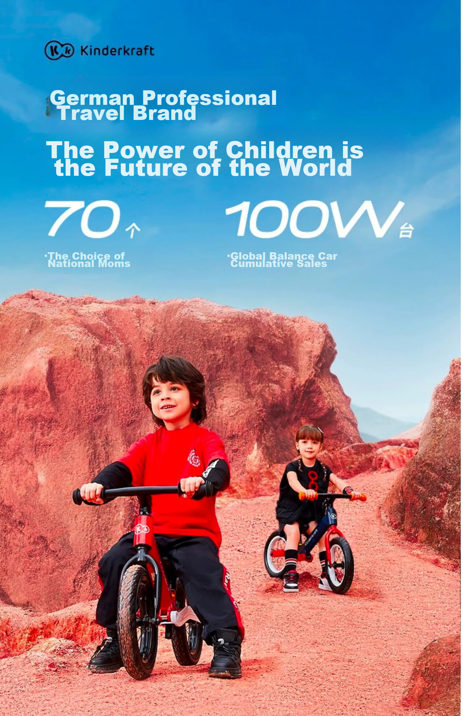 KinderKraft KK Children's Balance Bike for Ages 1-3 No Pedal Balance Bike Bicycle Shock-Absorbing Walker, Upgraded Racing Red 5