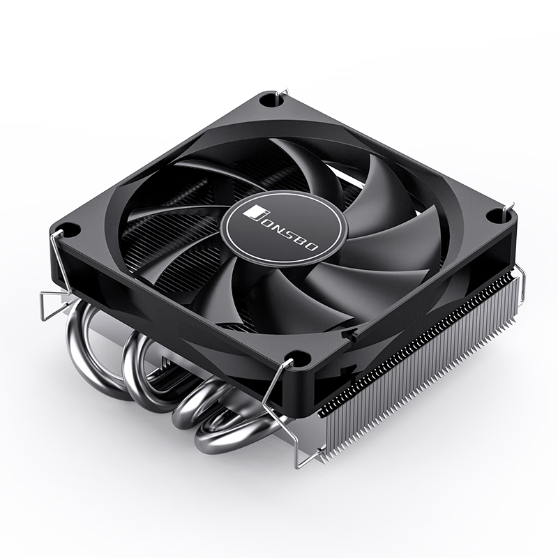 JONSBO HP400S Black CPU Cooler (Multi-Platform, 4 Heat Pipes, Bottom-Mounted CPU Cooler, PWM Intelligent Temperature Control, 9CM Fan, 1700/AM5)