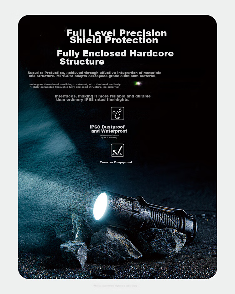NITECORE MT1C PRO Flashlight, Outdoor Tactical High-Intensity Illumination, Portable Travel Light 8