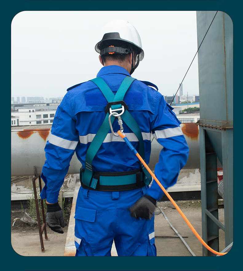Shandouao SHANDUAO Half-Body Three-Point Safety Harness, High-Altitude New National Standard AD9031, Single Large Hook, 1.8 Meters 20