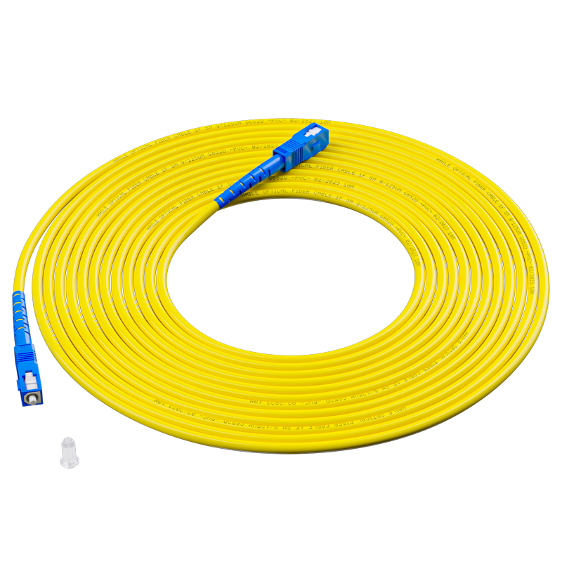 HAILE Telecom Grade Single-mode 10G Optical Fiber Patch Cord Single-core Φ3.0 (SC-SC, 9/125) 10m Fiber Optic Pigtail HJ-1SC-SC-S10