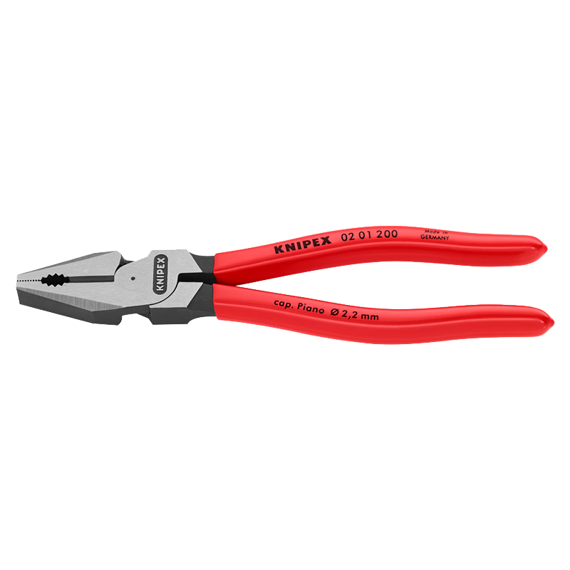KNIPEX Labor-Saving Wire Pliers, 8 Inches 200mm, German Industrial Grade, Multifunctional Gripping And Cutting Tiger Pliers, 02 01 200