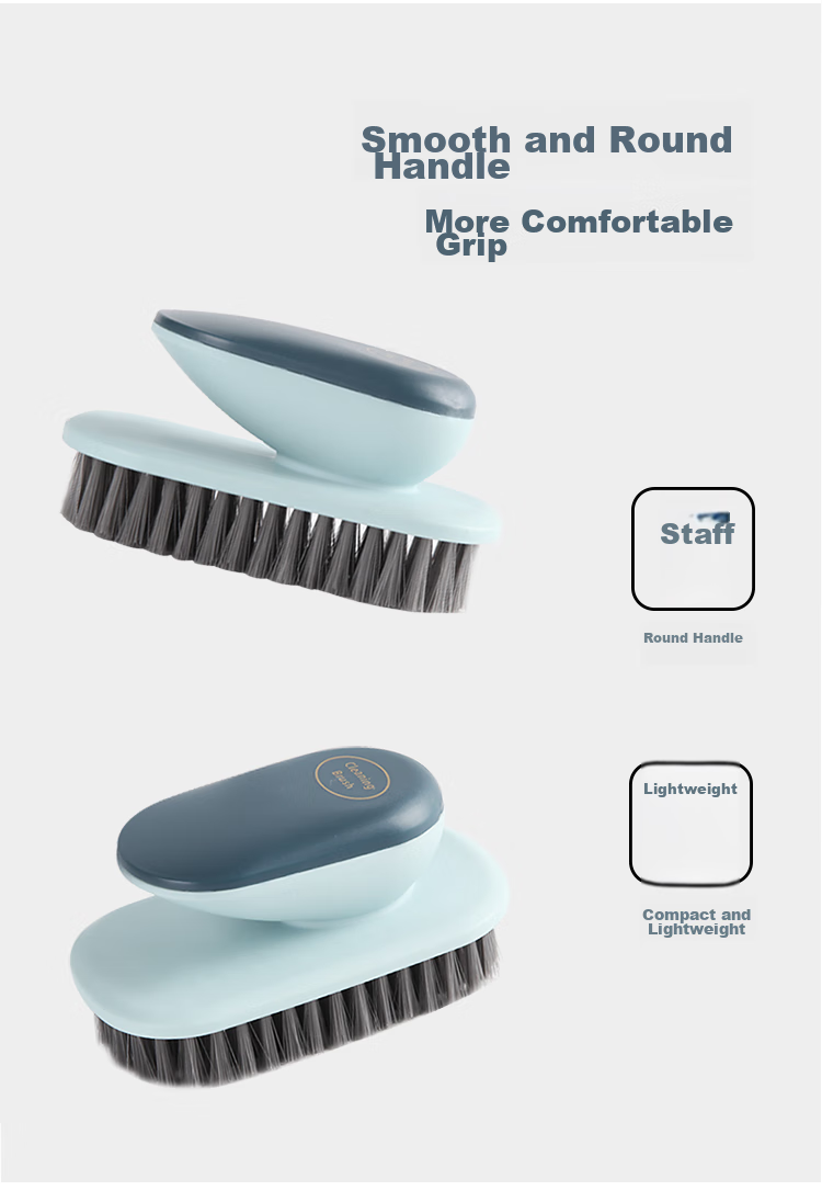 EAST Cloud-Shaped Soft Bristle Cleaning Brush, Long Handle Brush for Bathtub And Toilet, Gentle on Enamel Surface, Soft Bristle Brush Tool 10