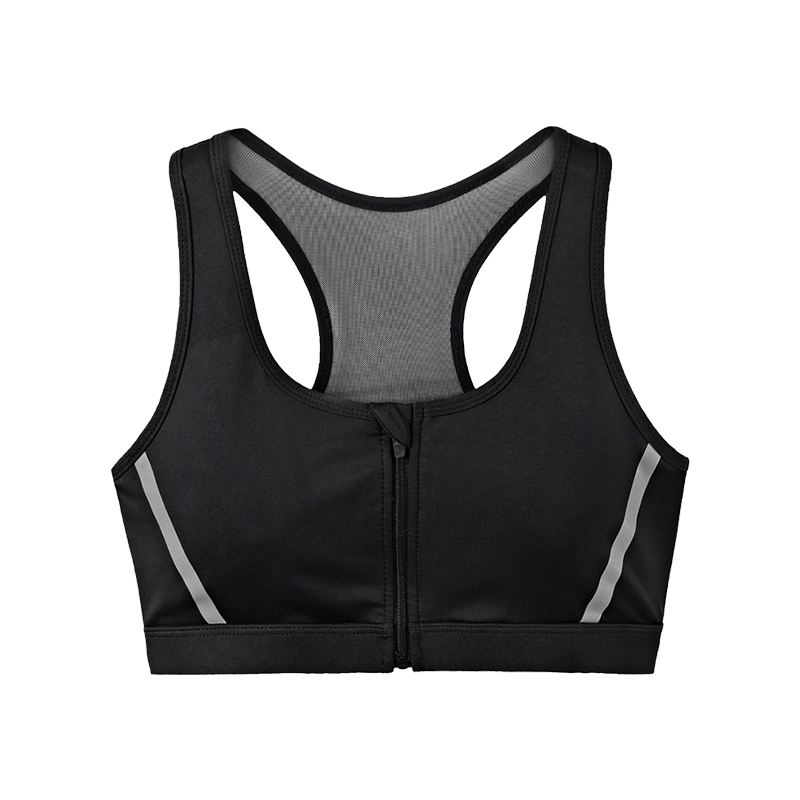 CAMEL Sports Bra for Women, Running Yoga Fitness Wearable Vest Bra J0S1QL9905 Black XL