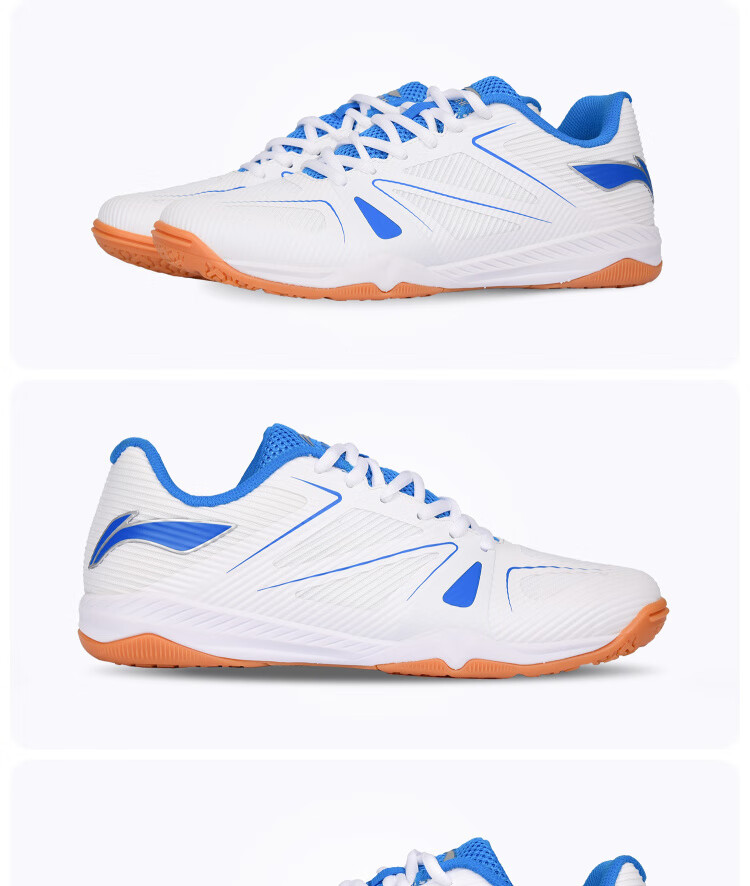 Li-Ning Table Tennis Shoes for Men And Women, Sports Shoes, Specialized Table Tennis Footwear, Breathable Non-Slip Whirlwind 2.0, White And Green, Size 41.5 6