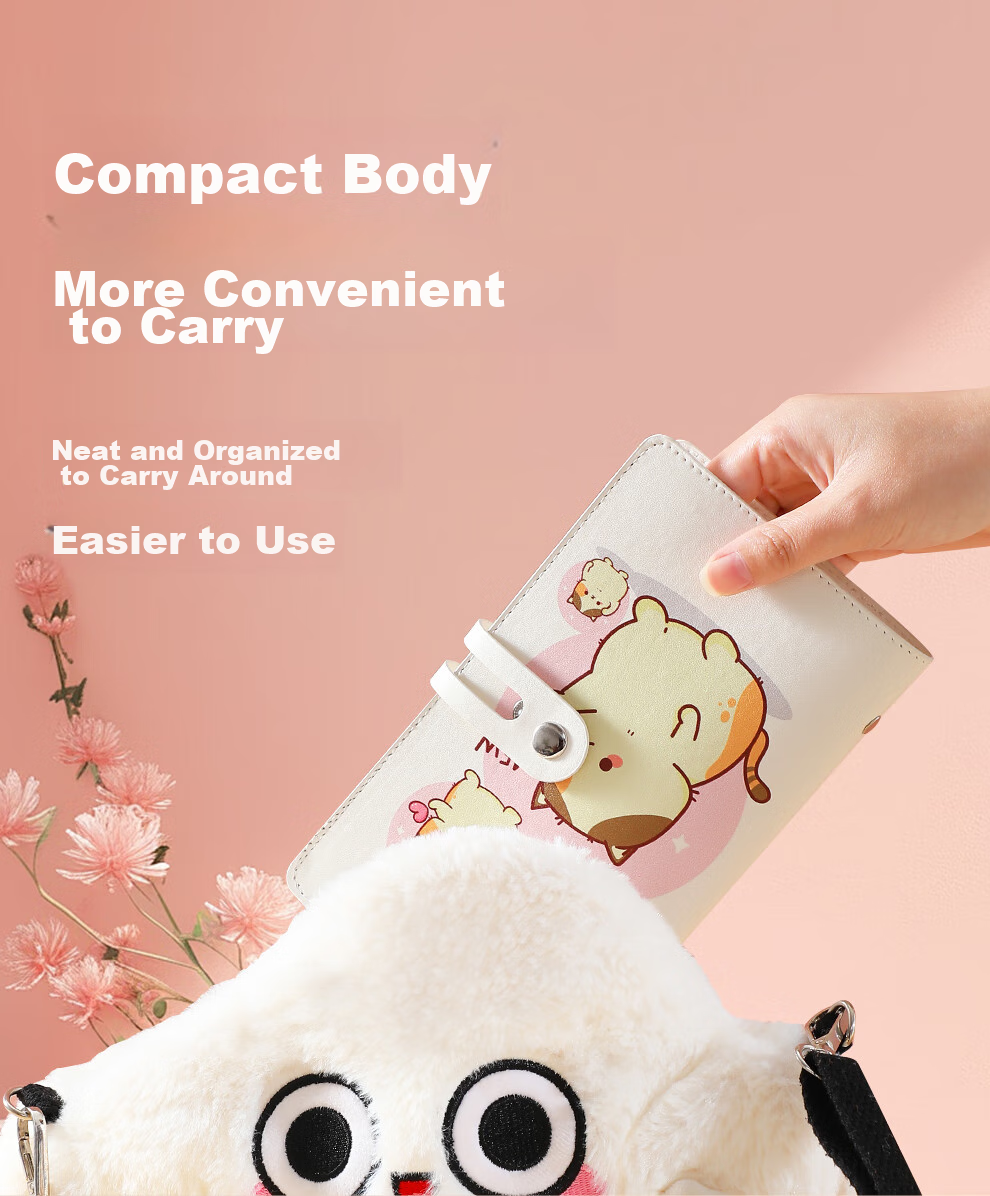 Jiaranheng High-Quality Business Card Holder, Large Capacity Portable Card Collection Book, Bank Card Holder, Membership Card Holder, Credit Card Holder, Business Card Organizer, Swimming Girl 4
