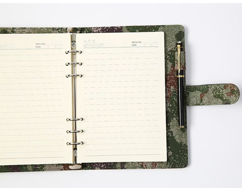 Chaoyou B5/18K 9-Hole Classic Loose-Leaf Leather Notebook Refillable Office Meeting Notepad Brown B5/100 Sheets/200 Pages/010 1