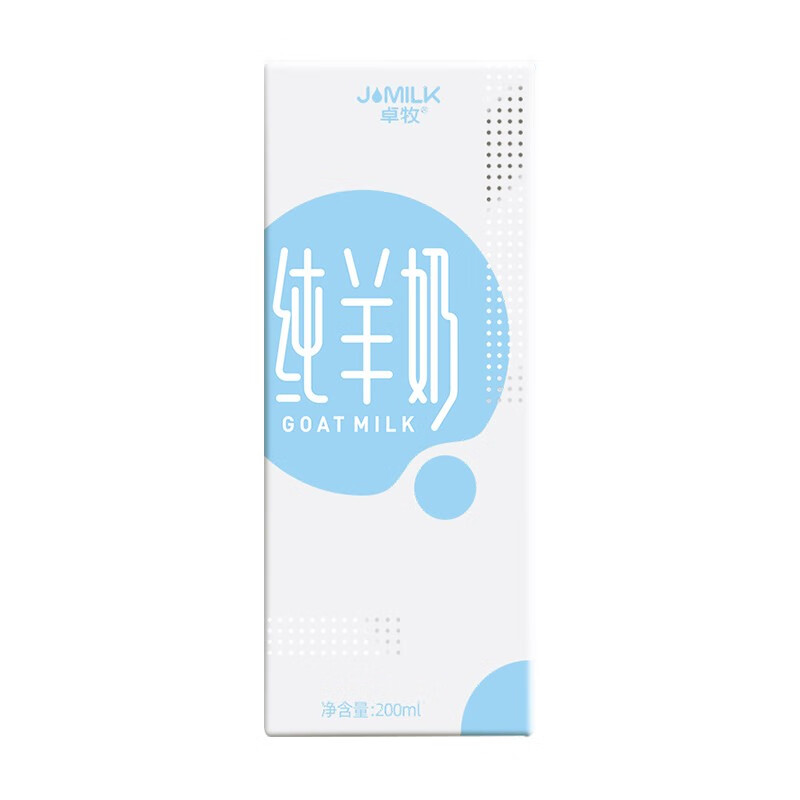 卓牧（JOMILK）纯羊奶优选关中山羊奶成人早餐天然A2蛋白200ml*16送礼盒