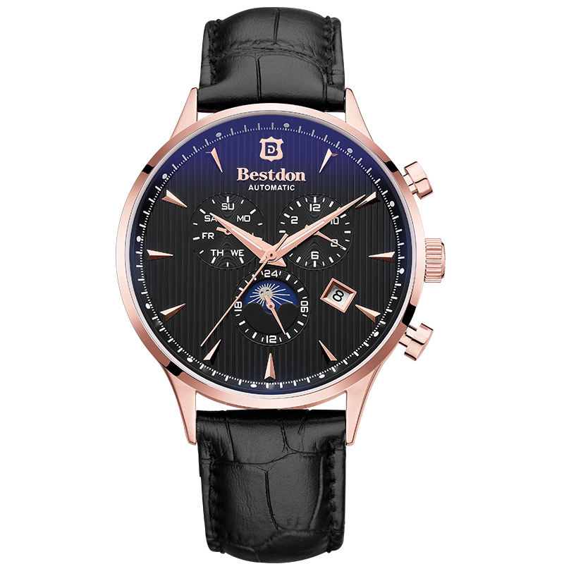 Bestdon Men's Automatic Mechanical Watch, Waterproof Business Chinese Style Wristwatch Gift Box for Me