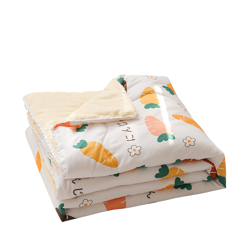 AVIVI Fiber Quilt, Washed Cotton Summer Cool Quilt, Double Thin Blanket, Air Conditioning Quilt, 200*230cm [Fengshou]