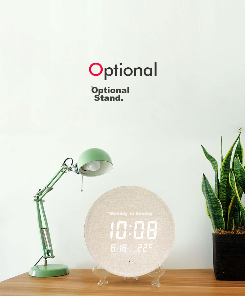 Momen Wall Clock, 30cm, LED Night Light Electronic Clock, Wall-Mounted, Living Room Fashion Creative Clock, Nordic Style Battery-Powered Wall Clock 15