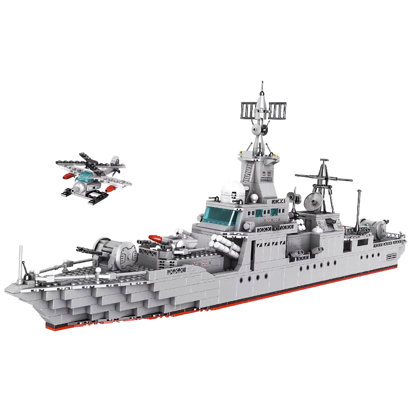 Dayishou Building Blocks, High-Difficulty Children's Festival Toy, Military Large Aircraft Carrier Model, Boys' 7th Birthday Gift