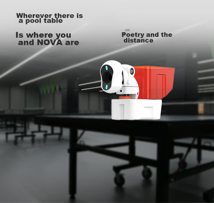 Pongbot NOVA Table Tennis Ball Machine, Portable Smart Table Tennis Training Device for Adults at Home, Ball Launcher 3