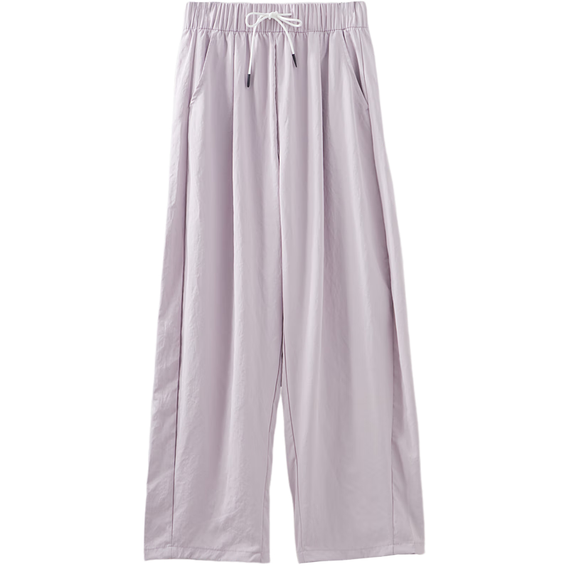Dme [Only See The Pants Style, Not The Leg Style] Summer Slimming Tie-Waist Elastic Waist Concealing Street Wide-Leg Casual Pants Thin Style