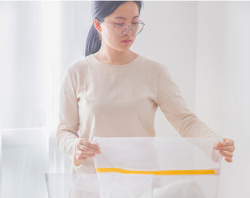 CHAHUA Laundry Bag, Bra Washing Mesh Bag, Anti-Tangling, Shape-Retaining, Protective Wash Bag, 40*50cm 2