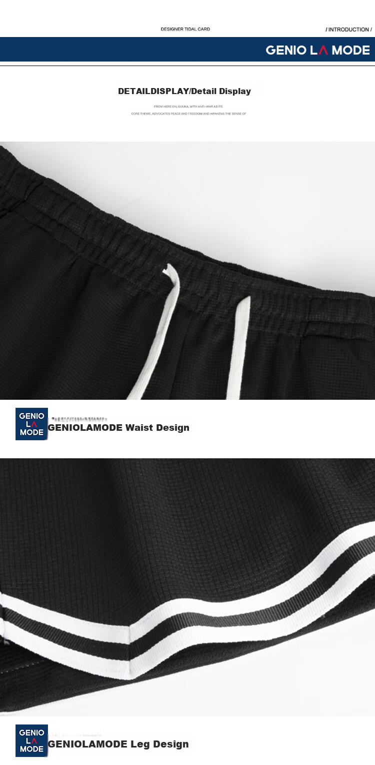 GENIOLAMODE Men's Shorts, Ice Silk Thin Loose Fit, Sports Casual Five-Point Pants, Versatile Comfortable Drawstring Trousers for Me 12