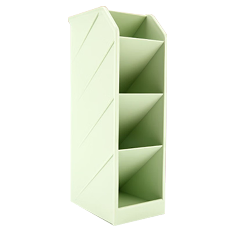 M&G (M&G) Stationery Slanted Pen Holder, Student Office Supplies Desktop Storage Box, Green Single Pack ABT98476