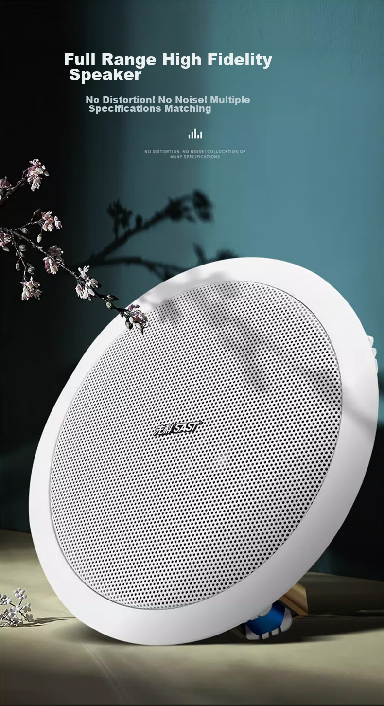 SAST 6-Inch Constant Voltage Ceiling Speaker, Recessed Ceiling Background Music System, Embedded Public Address Speaker for Shopping Malls And Stores TH1-6 7