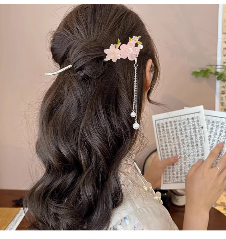 Gunai 2026 Ancient-Style Hairpin for Women's Hanfu, Ethereal Tassel Hair Stick, Hair Accessory, Birthday Gift for Girls 9