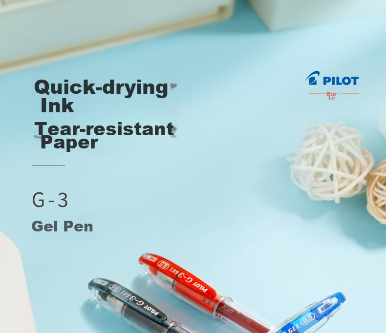 PILOT G3 Gel Pen, Signature Pen, Exam Writing Rollerball Pen, Journaling Pen, Business Pen, Smooth Writing, Aesthetically Pleasing, Office Supplies, Stationery, Bullet Tip BL-G3 0.38mm Black Single Pe 1