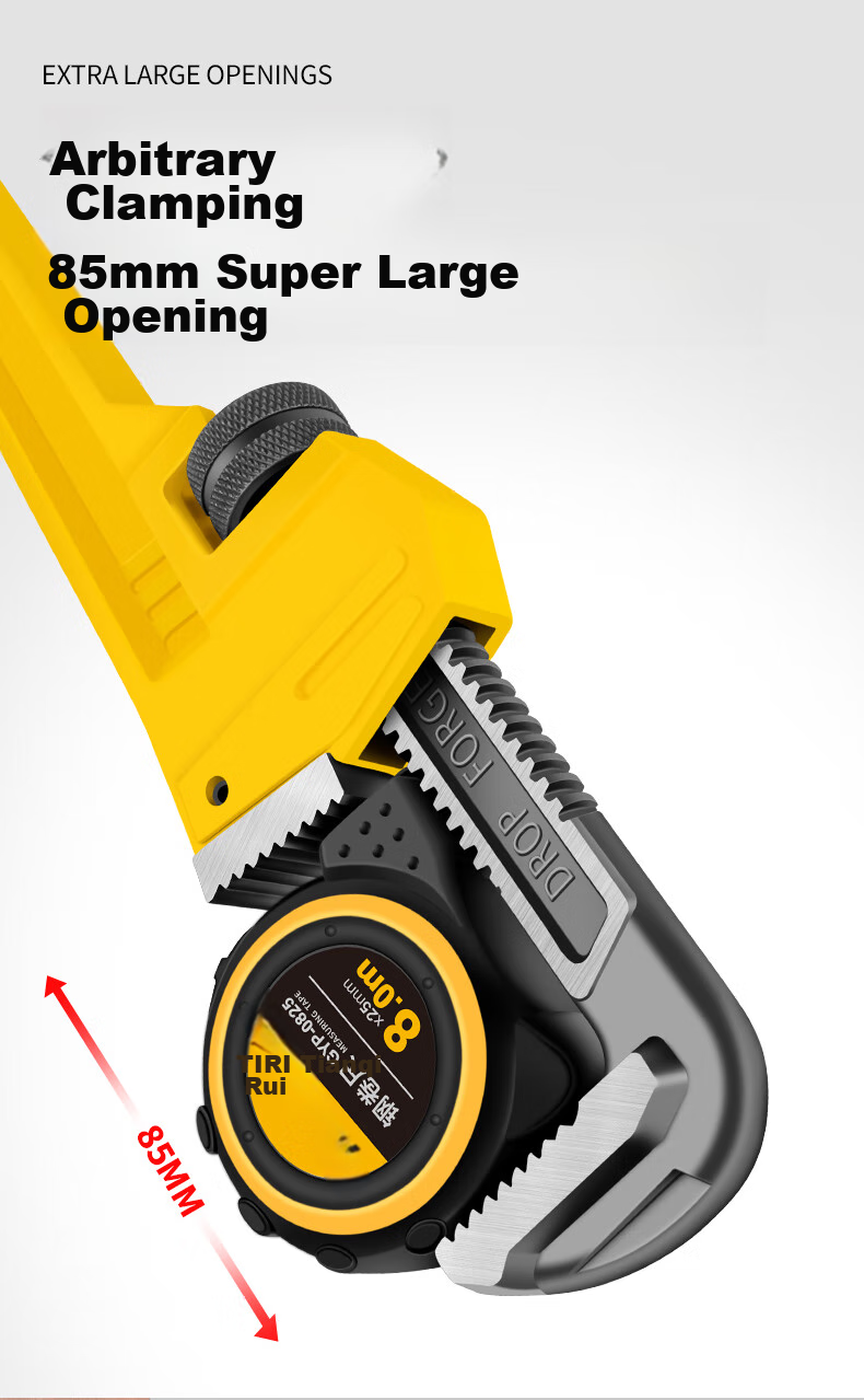 Tianqirui Pipe Wrench, Multi-Purpose Pliers, Industrial-Grade Universal Hose Wrench, Water Pipe Wrench, Heavy-Duty 8-Inch Household Pliers 9