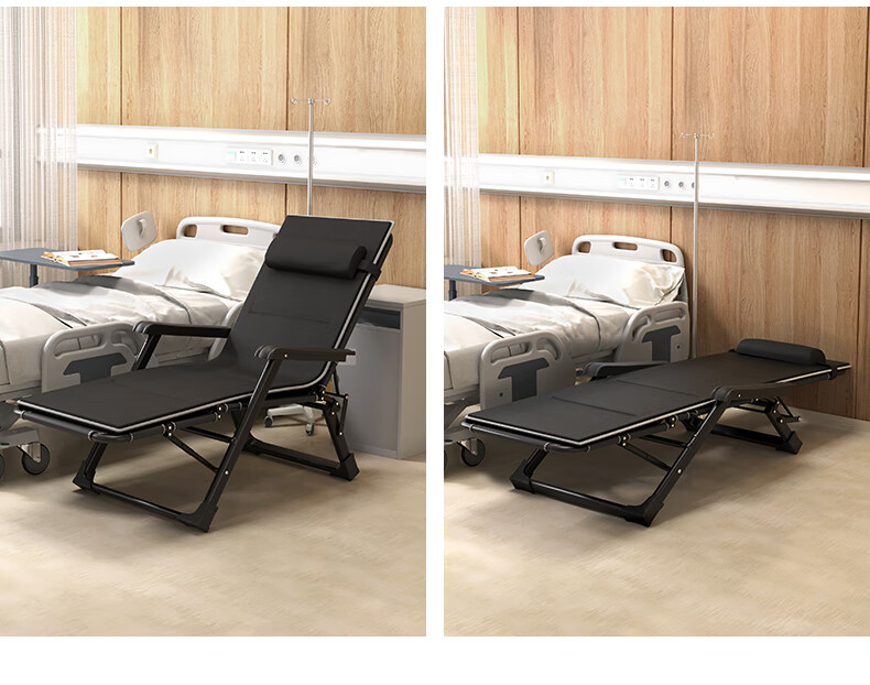 Wenna Folding Chair Bed, Office Nap Bed, Single Bed, Nap Chair, Sleeping Chair, Accompanying Care Bed, Camp Bed, Thickened Cotton Pad 12