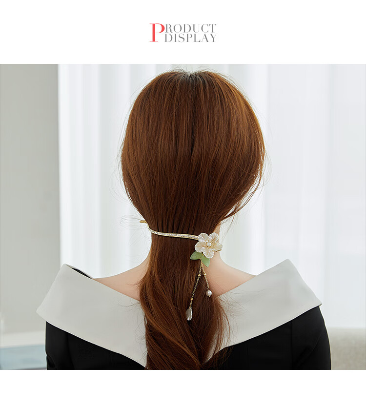 CHIMERA New Chinese-Style Hanfu Qipao Hair Clip, Tassel, Back of Head Clip, Bangs Clip, Hair Accessory, Women's Mid-Autumn Festival Gift 22