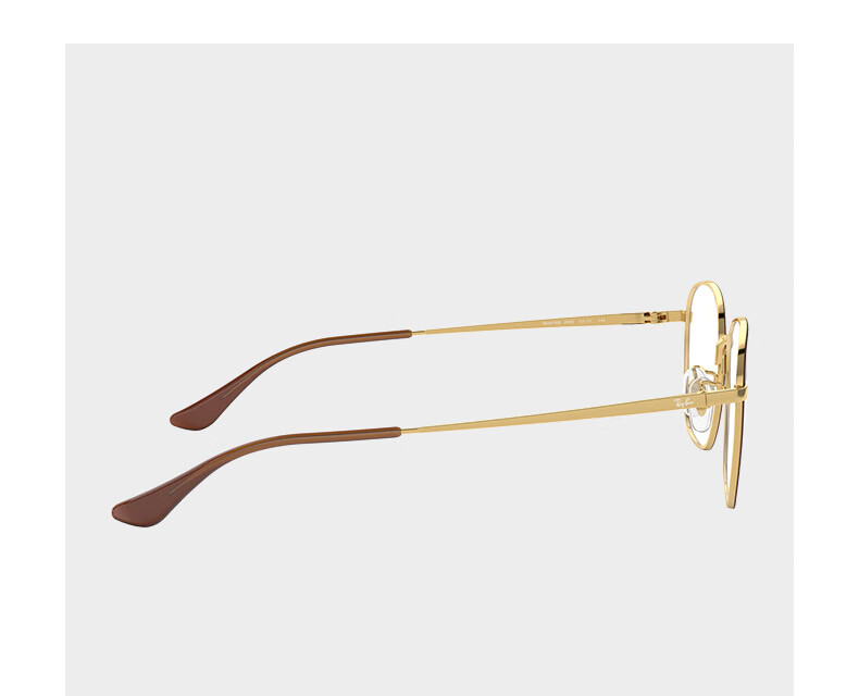 RayBan Metal Square Prescription Glasses Frame, Retro Lightweight Cosmetic Optical Frames, 0RX6418D Gift 8