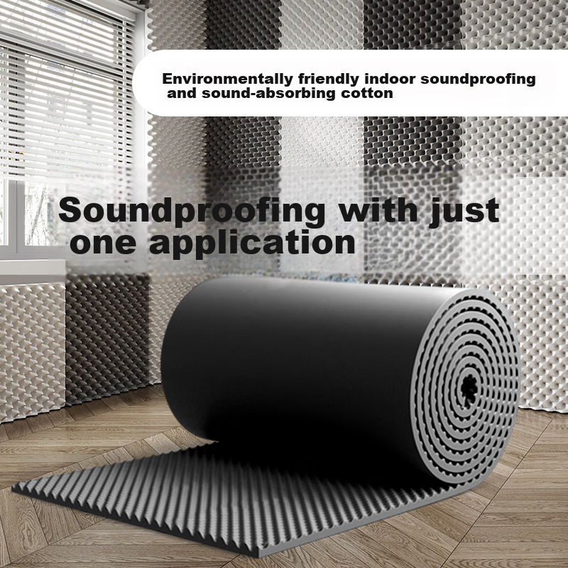 Xuanjiamaier Soundproofing Cotton, Self-Adhesive Sound-Absorbing Cotton for Walls, Indoor Soundproofing Panels, Doors And Windows, Bedroom, KTV Soundproofing Cotton Sponge