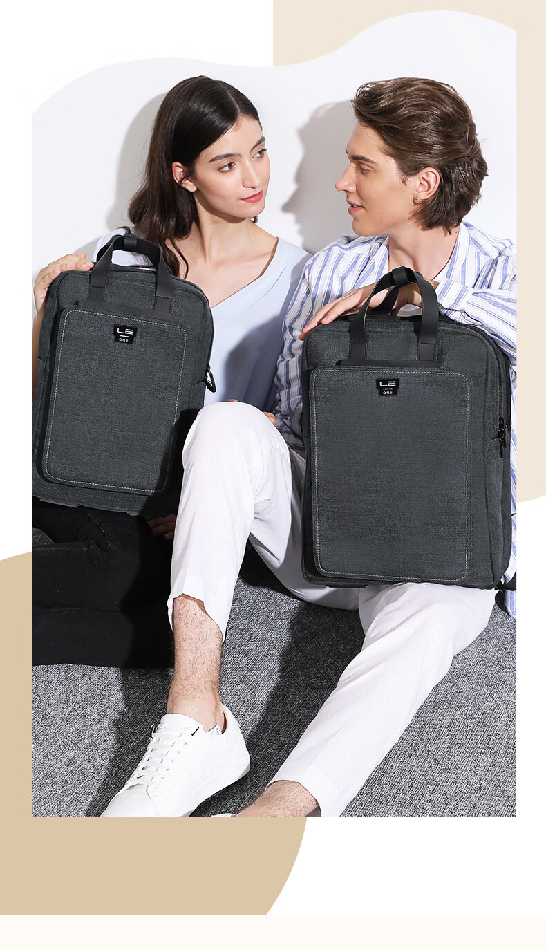 LEXON Casual Men's Backpack 14/15.6 Inch Laptop Bag Commuter Travel Lightweight School Bag Green 4