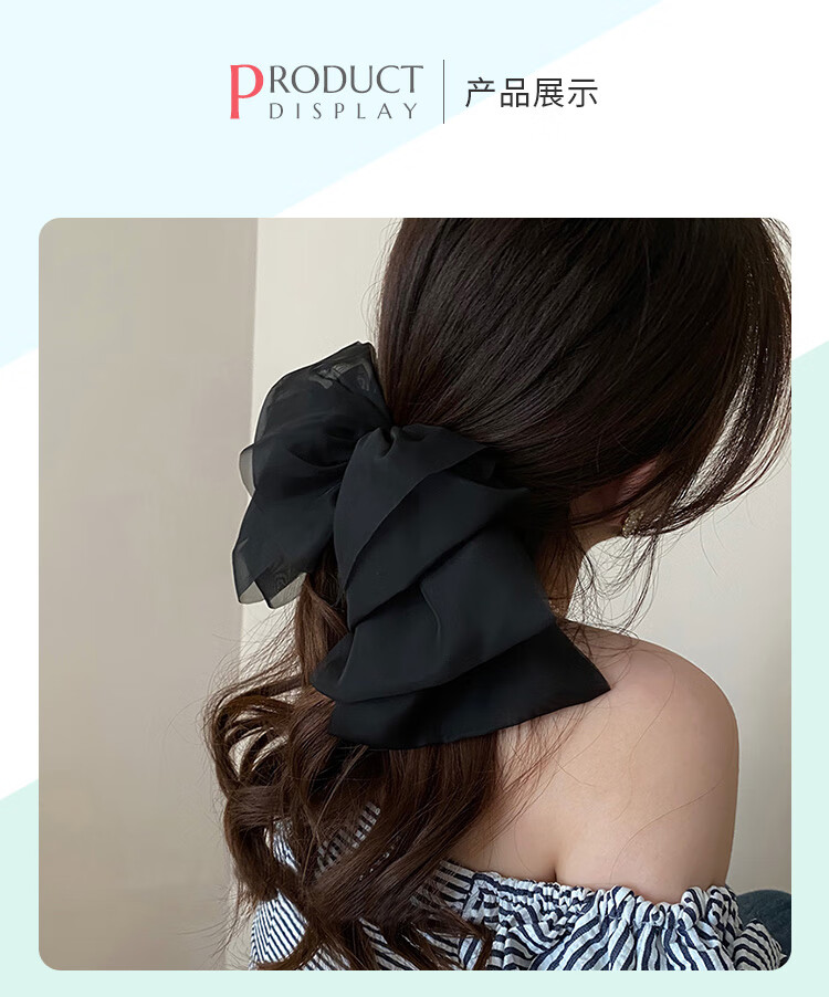 CHIMERA Back-Of Bun Hair Clip, French Bow Barrette, Half-Up Hairpin, Hair Accessory for Women, Mid-Autumn Festival Gift 12