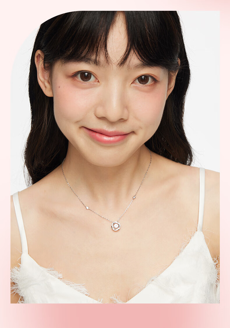 Kadiluo (KADER) Heart-Shaped Radiant Necklace, 925 Silver Pendant, Collarbone Chain, Birthday Gift for Girlfriend 10
