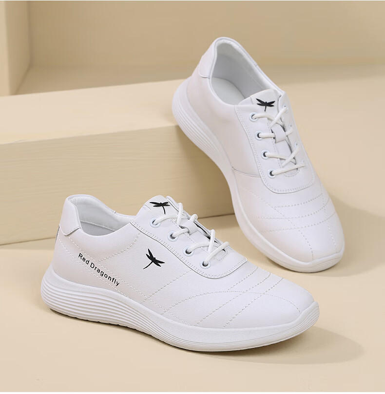 Red Dragonfly Women's Casual Shoes Fleece Warm INS Trendy Sports White Shoes Korean Version C0TTN06002M 5