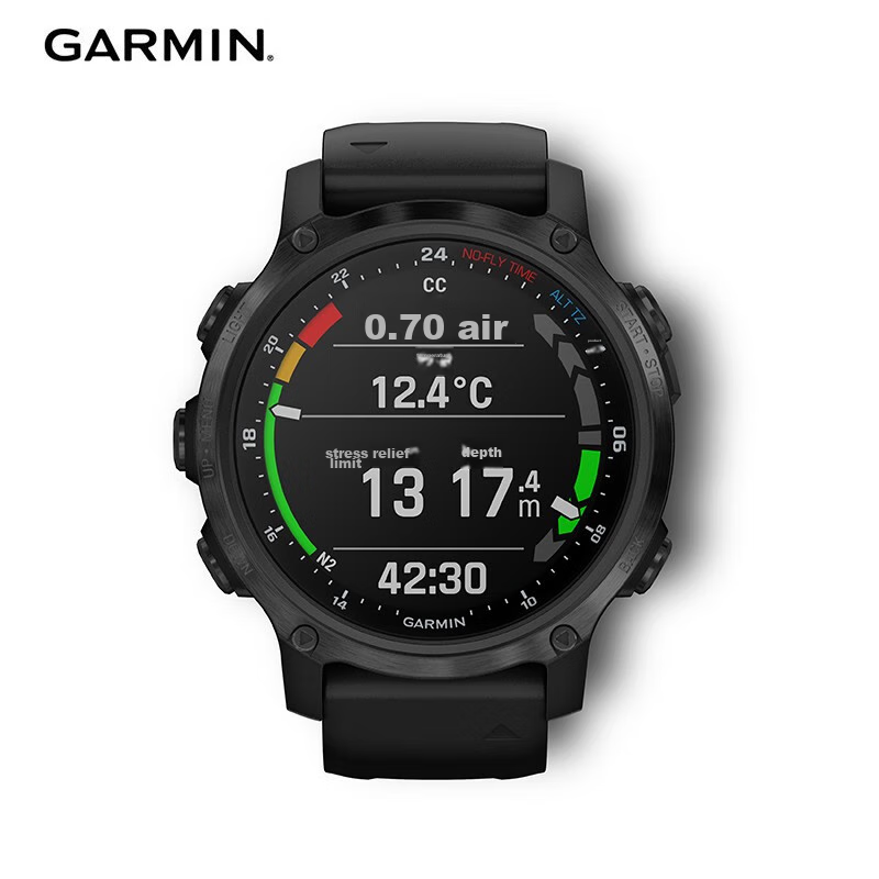 GARMIN DescentMk2S Graphite Black Diving Computer Watch with Heart Rate And Blood Oxygen Monitoring, for Swimming, Golf, Outdoor Sports