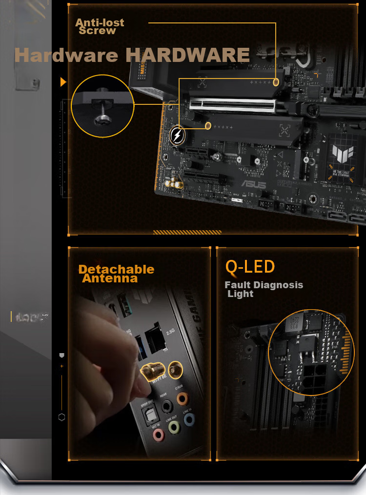 ASUS TUF GAMING B760M-PLUS WIFI II Chuangpaoshou Second Generation DDR5 CPU 14600KF/14700KF (Intel B760/LGA 1700) 19