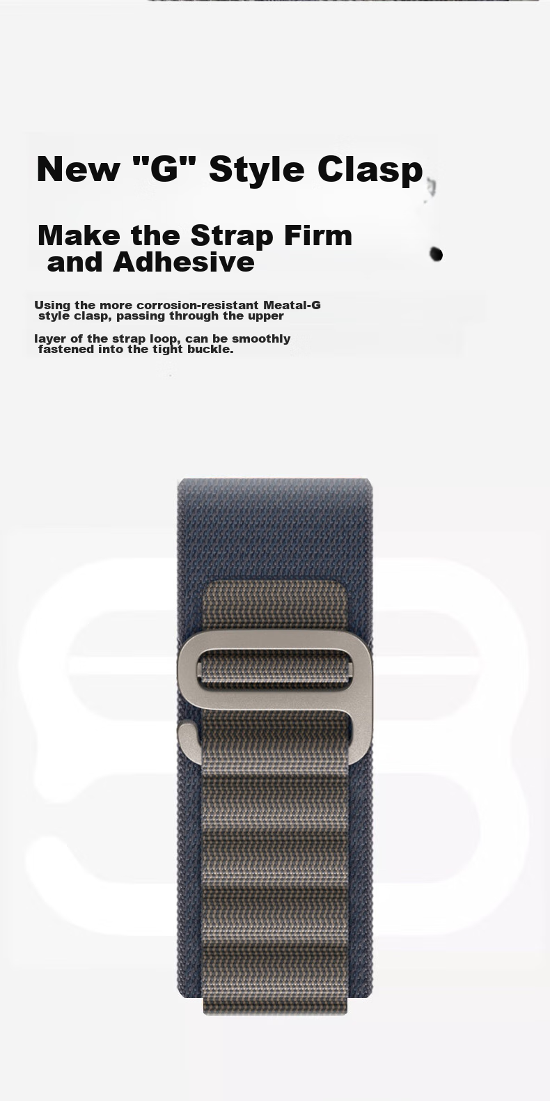 Mashi Compatible with Apple Watch Band, Apple Watch Ultra 3/iWatch Series 11/10/9/8/7/SE, Nylon Woven Blue, for 44/45/46/49mm 8