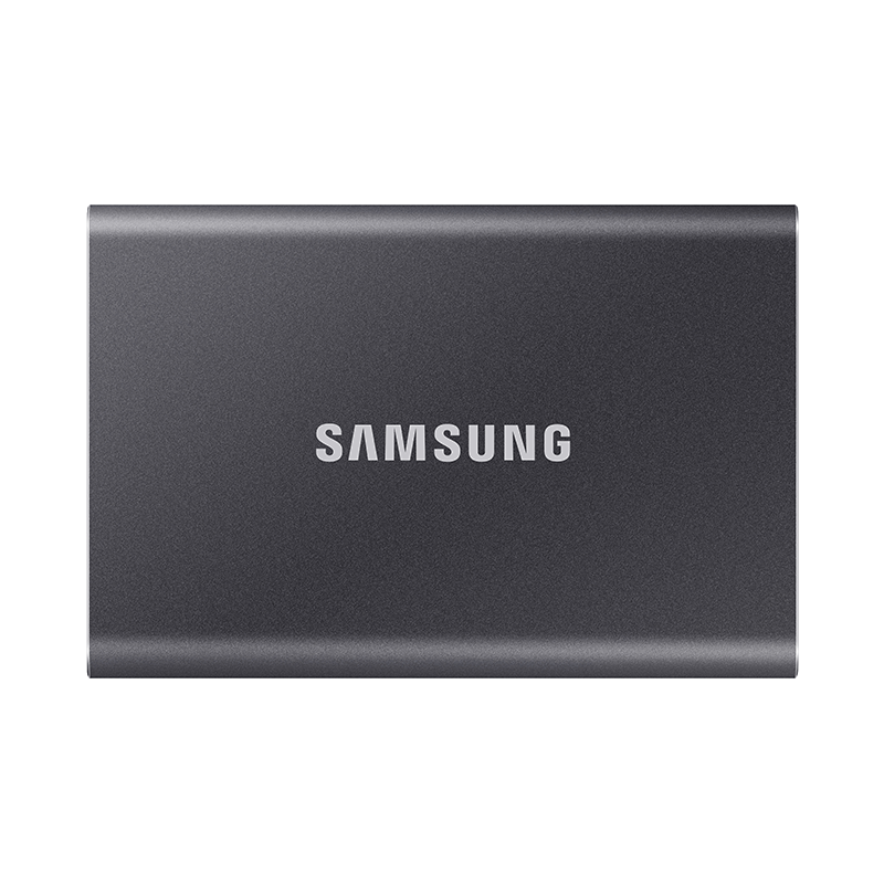 SAMSUNG 2TB Type-C USB 3.2 Portable Solid State Drive (PSSD), T7 Gray, NVMe Transfer Speed 1050MB/s, Direct Phone Connection to Mac Mini External