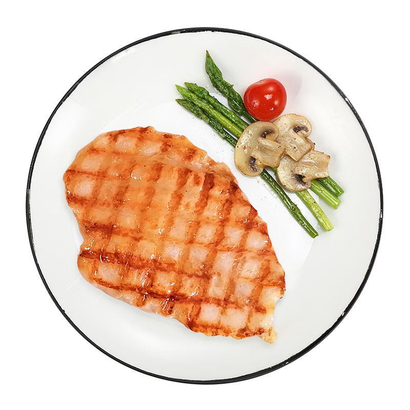上鲜水煎鸡胸原味 896g/7片装  健身代餐食材低脂鸡胸肉早餐半成品