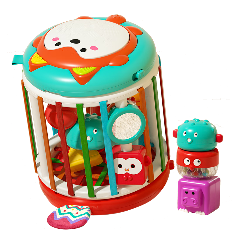 AoZhiJia Children's Toy Game Table, Baby Early Education Saisai Le, 0-1 Year Old Infant Hand Drum, Educational Toy, Birthday Gift
